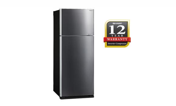 Sharp 480L Pelican 2 Door Refrigerator [SJE5381MS] (Silver) - Click Image to Close